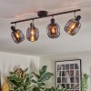 Ennor Plafonnier, Spot de plafond Noir, 4 lumières