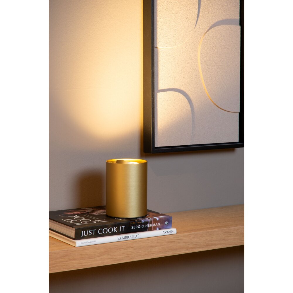 TUBE Lampe à poser Luminaires Lucide LED Or, 1 lumière main product photo