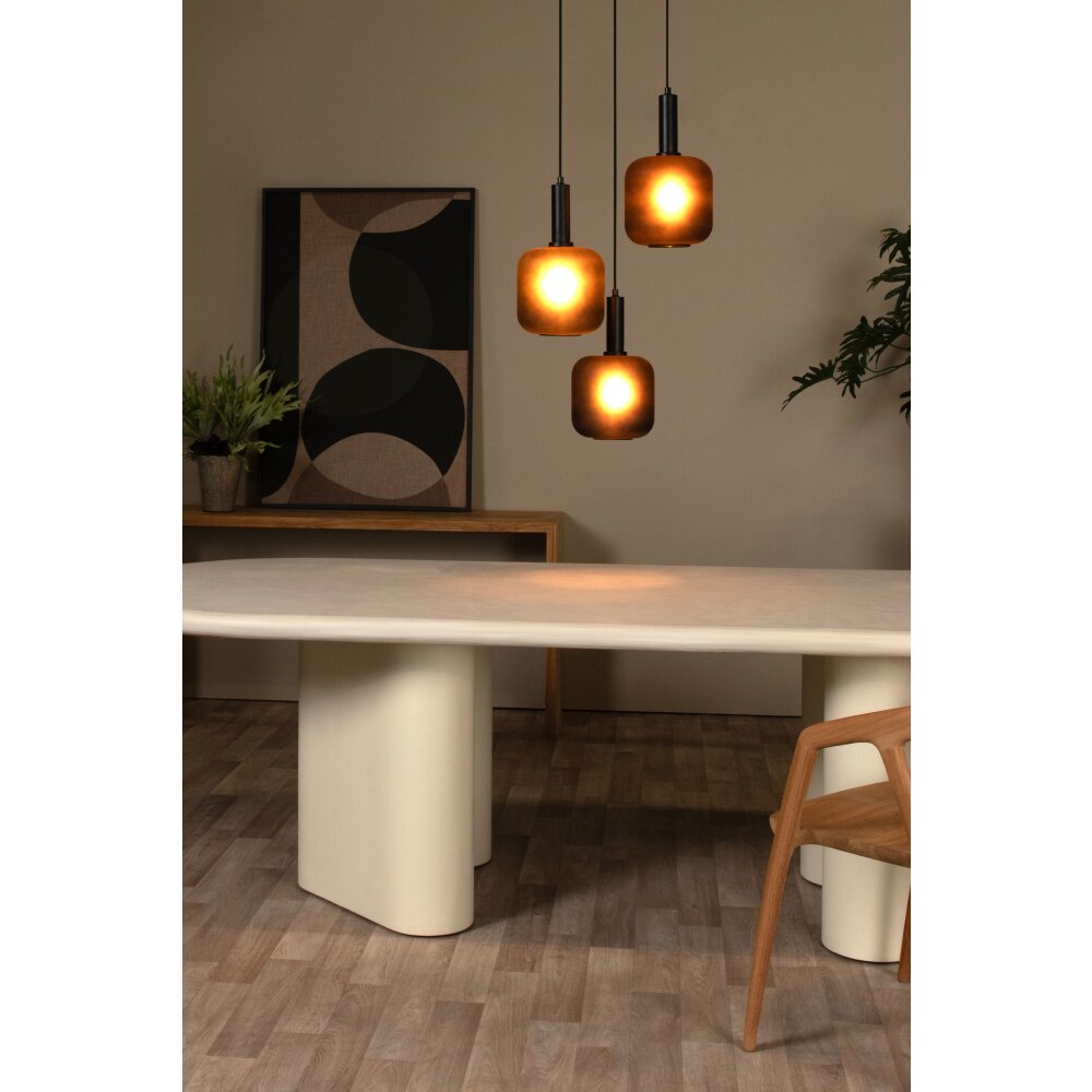 ELOISE Suspension Luminaires Lucide Noir, 3 lumières main product photo