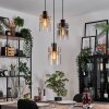Hasvik Suspension, Suspension Chrome, Noir, 3 lumières