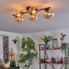 Gastor Plafonnier, Boule lumineuse Ambre, Clair, 5 lumières