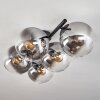 Gastor Plafonnier, Boule lumineuse Clair, Fumé, 5 lumières