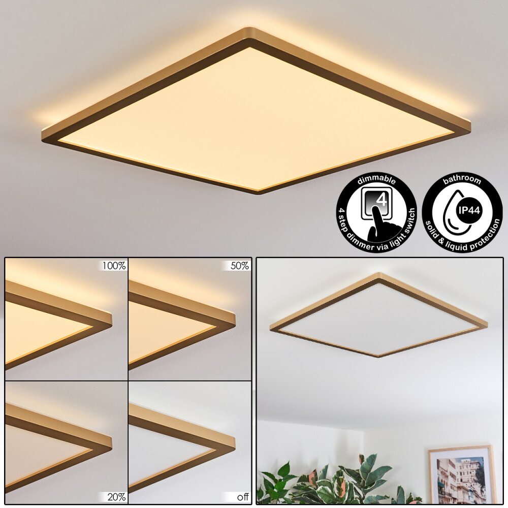 Antra Plafonnier, Panel LED Or, 1 lumière main product photo