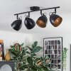 Bjedstrup Plafonnier, Spot de plafond Noir, 4 lumières