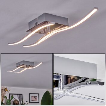 Biskopstorp Plafonnier LED Chrome, 3 lumières
