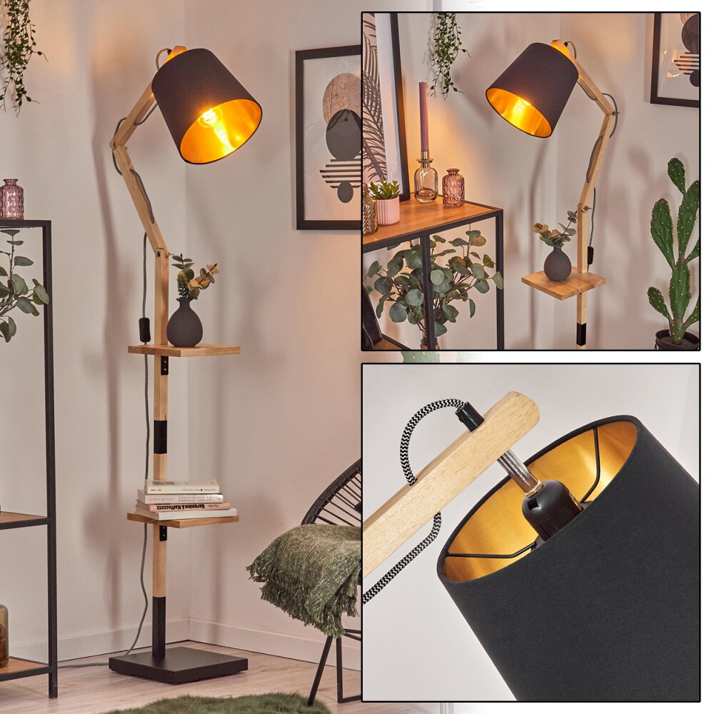 Tukchor Lampadaire Écru, Noir, 1 lumière main product photo