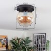 Apedo Plafonnier, Boule lumineuse Ambre, 1 lumière