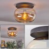 Apedo Plafonnier, Boule lumineuse Ambre, 1 lumière