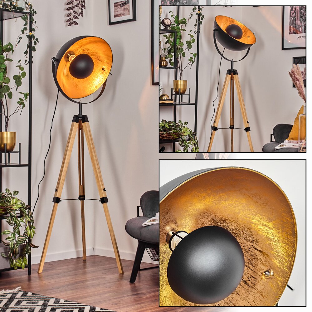 Jupiter Lampadaire Écru, Noir, 1 lumière main product photo