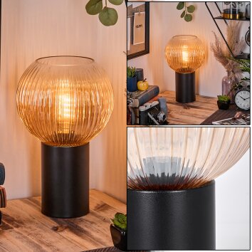 Koyoto Boule lumineuse, Lampe de bureau, Lampe à poser 20 cm Ambre, Clair, 1 lumière Koyoto Boule lumineuse, Lampe de bureau, Lampe à poser 20 cm Ambre, Clair, 1 lumière