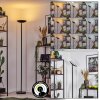 Dillingby Lampadaire LED Noir, 1 lumière