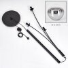 Gastor Boule lumineuse, Lampadaire Chrome, Clair, Fumé, 3 lumières
