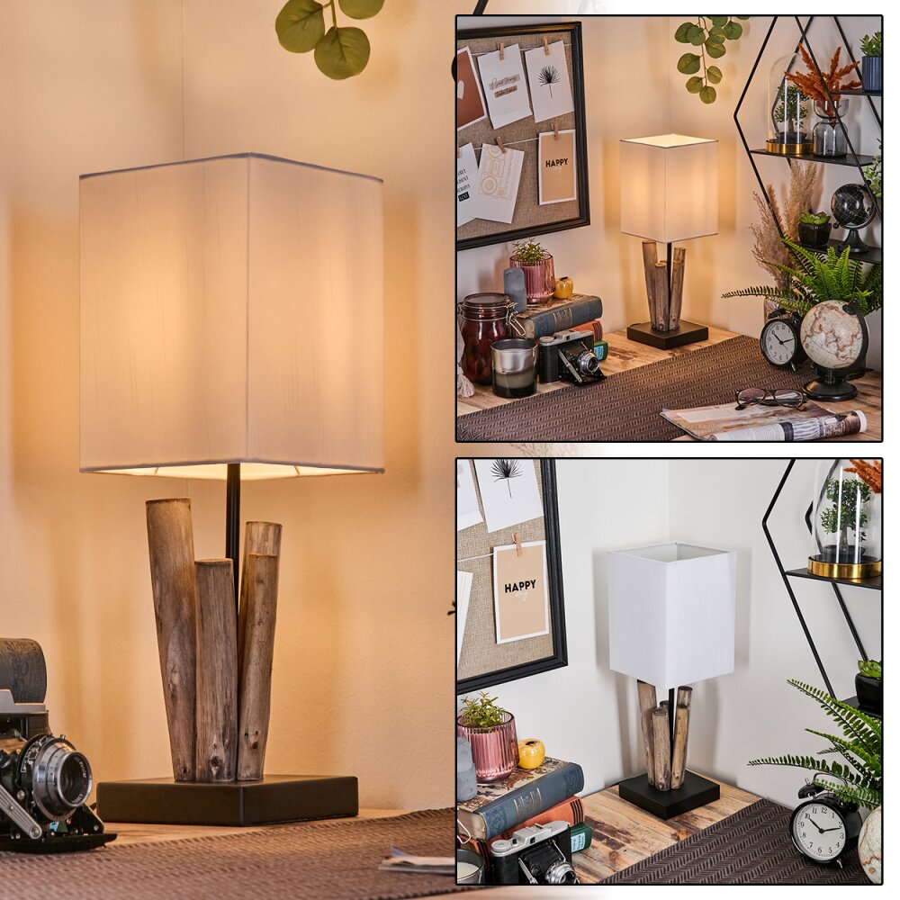 Caren Lampe de bureau, Lampe à poser Écru, Noir, 1 lumière main product photo