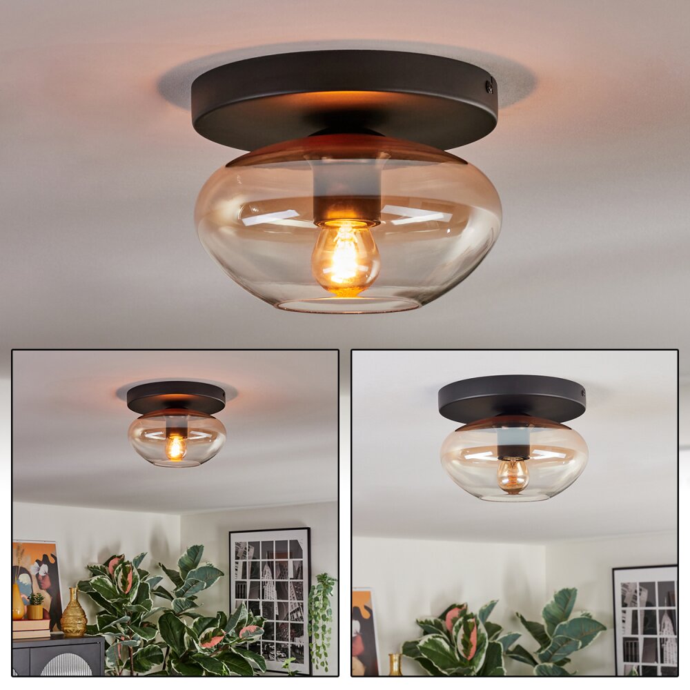 Mertola Plafonnier, Boule lumineuse Ambre, Clair, 1 lumière main product photo