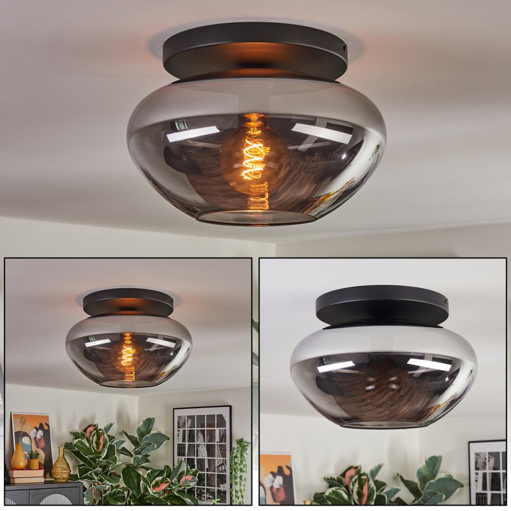 Mertola Plafonnier, Boule lumineuse Fumé, 1 lumière main product photo