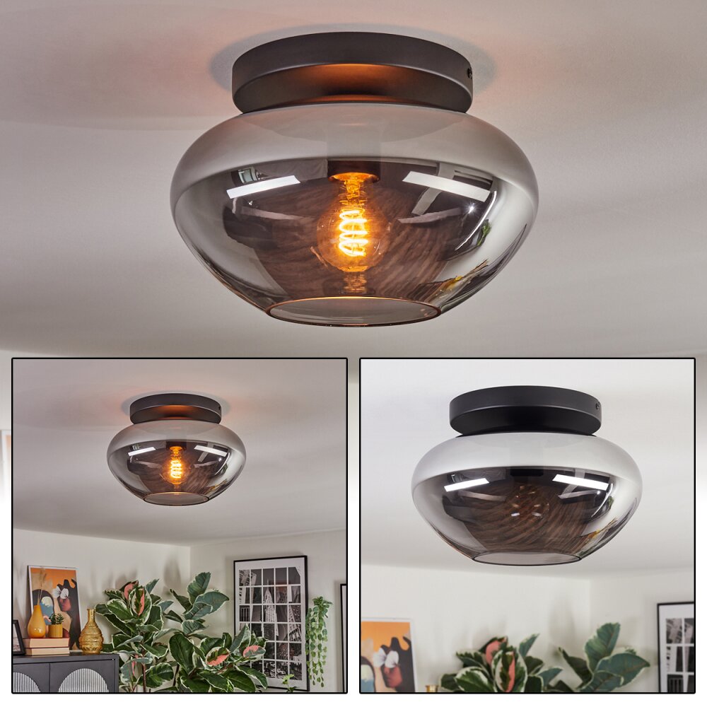 Mertola Plafonnier, Boule lumineuse Fumé, 1 lumière main product photo