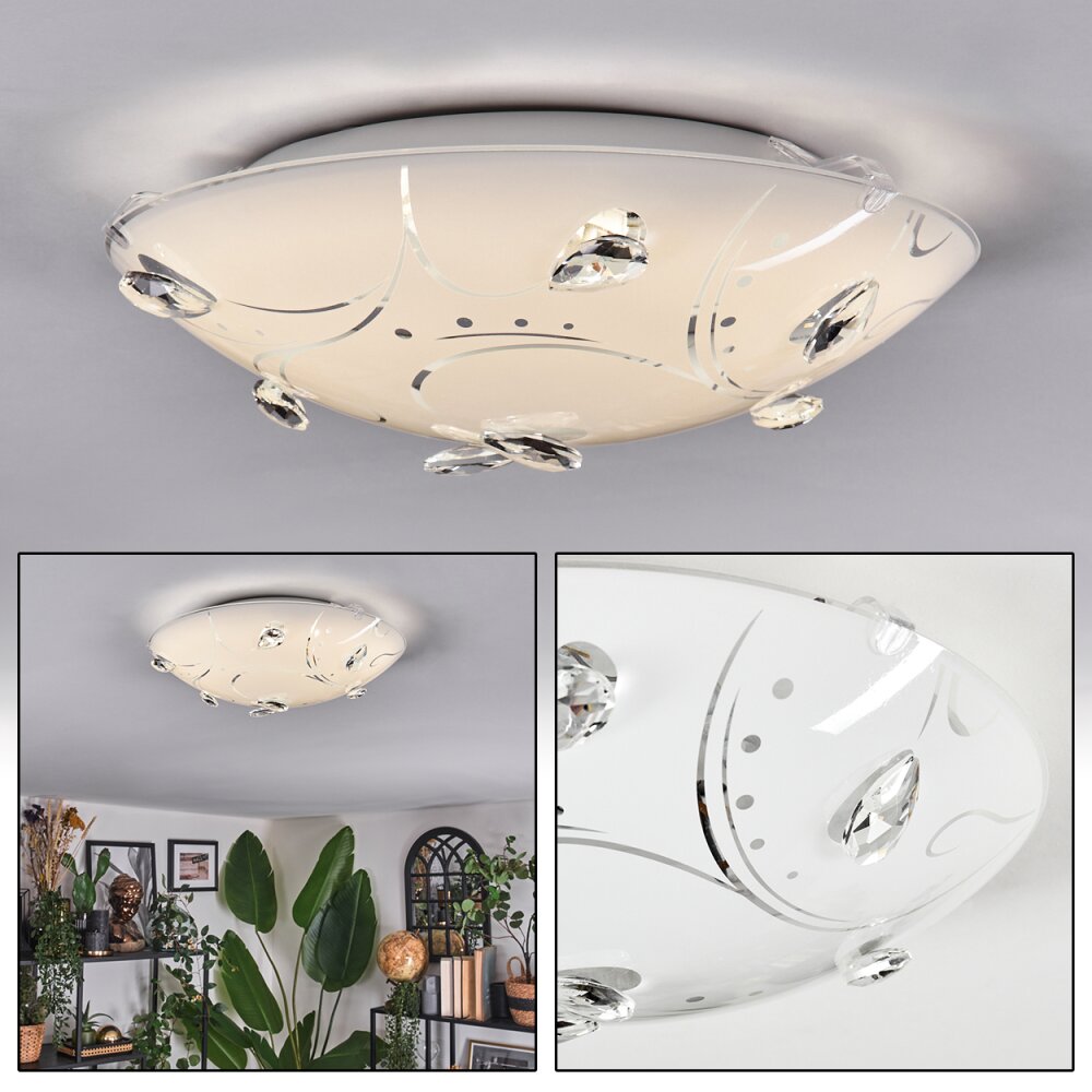 Davin Plafonnier LED Blanc, 1 lumière main product photo