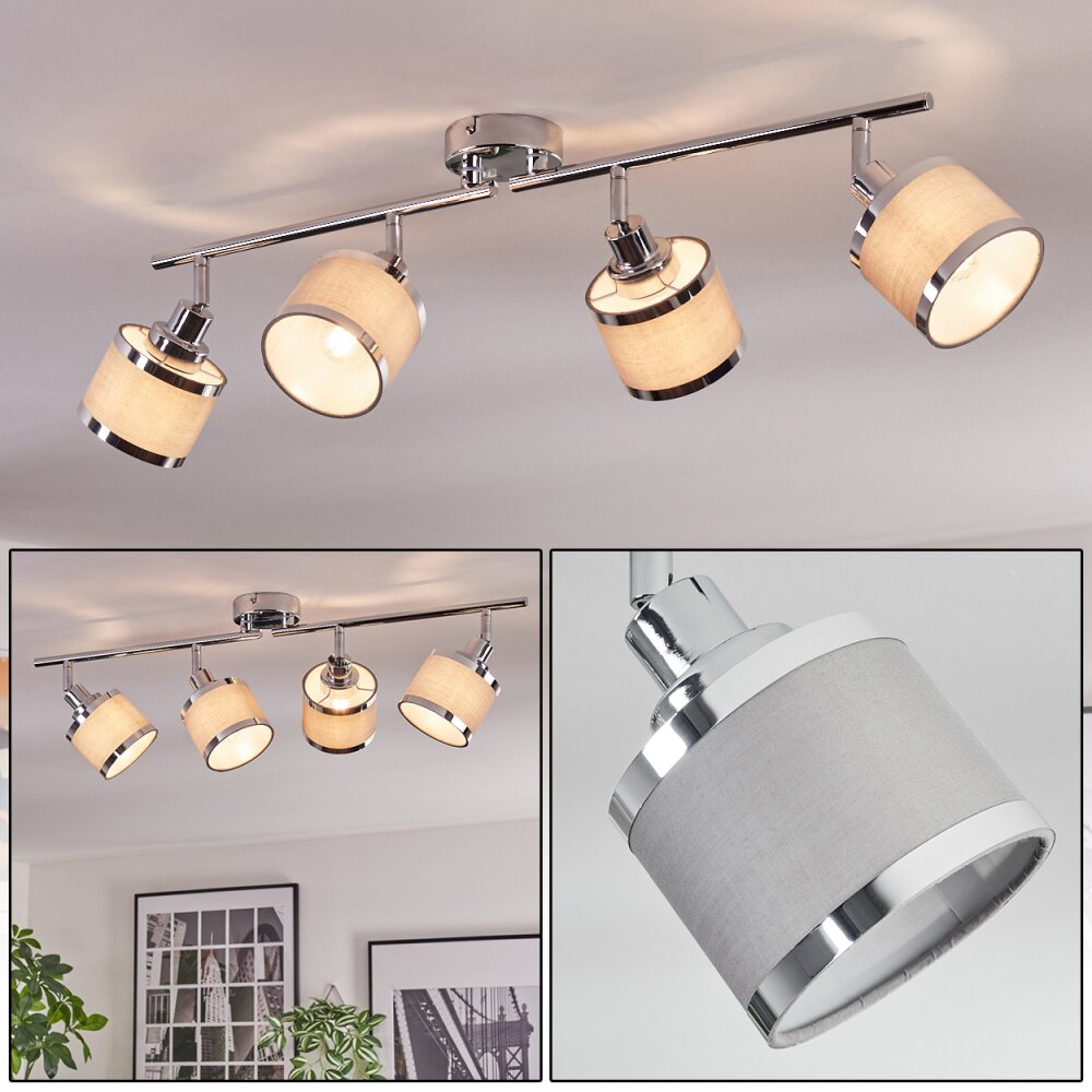 Ailer Plafonnier, Spot de plafond Chrome, 4 lumières main product photo