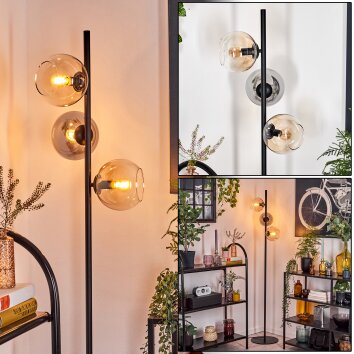Koyoto Lampadaire Ambre, Clair, Fumé, 3 lumières Koyoto Lampadaire Ambre, Clair, Fumé, 3 lumières