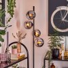 Gastor Lampadaire Chrome, Fumé, 4 lumières Gastor Lampadaire Chrome, Fumé, 4 lumières