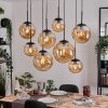 Gastor Suspension, Boule lumineuse, Suspension Ambre, 8 lumières