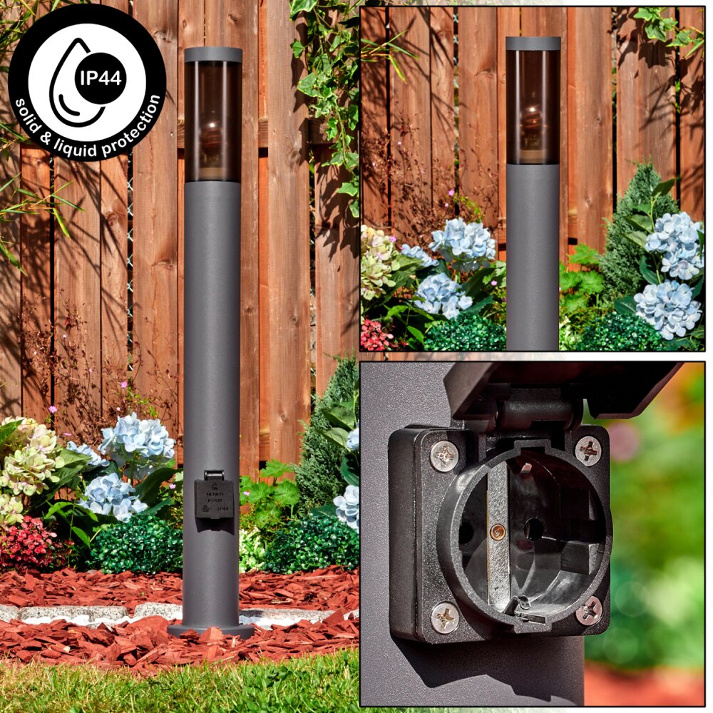 Sessa Lampe à prise électrique, Eclairage de chemin Anthracite, 1 lumière main product photo