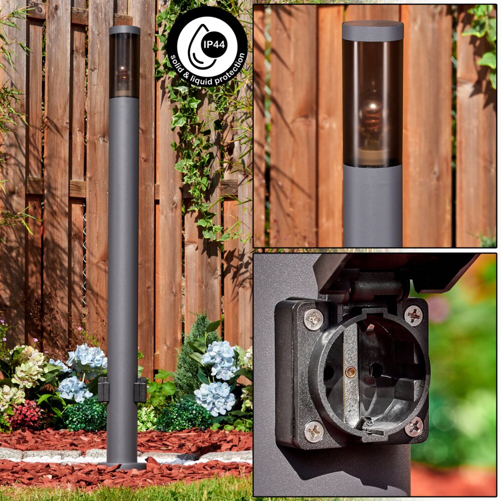 Sessa Lampe à prise électrique, Eclairage de chemin Anthracite, 1 lumière main product photo