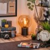 Koyoto Boule lumineuse, Lampe de bureau, Lampe à poser 20 cm Ambre, 1 lumière