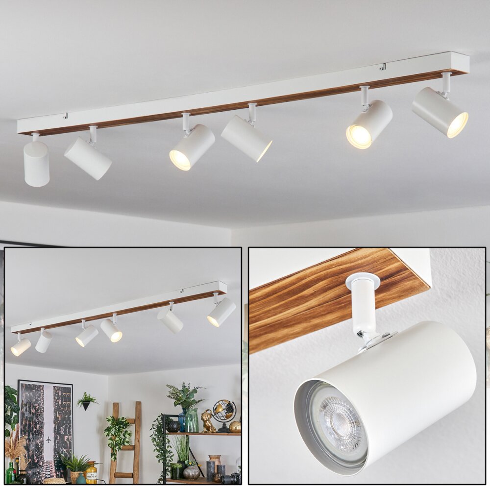 Gesteira Plafonnier, Spot de plafond Écru, Blanc, 6 lumières main product photo