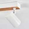 Gesteira Plafonnier, Spot de plafond Écru, Blanc, 6 lumières