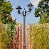 Naofe Réverbère, Eclairage de chemin Noir, Argenté, 2 lumières