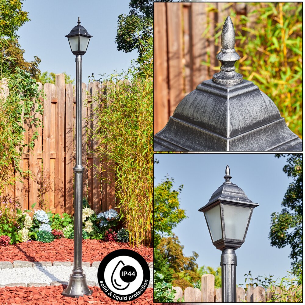 Naofe Réverbère, Eclairage de chemin Noir, Argenté, 1 lumière main product photo
