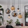 Gastor Suspension, Boule lumineuse, Suspension Ambre, Clair, Fumé, 6 lumières