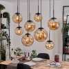 Gastor Suspension, Boule lumineuse, Suspension Ambre, 8 lumières