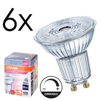 Luminaires Osram GU10 LED 3.4 Watt blanc neutre 230 Lumen Luminaires Osram GU10 LED 3.4 Watt blanc neutre 230 Lumen