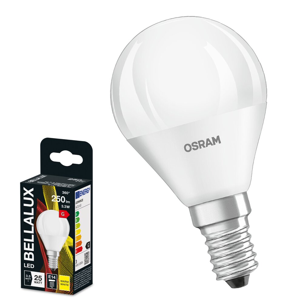 BELLALUX E14 LED 3.3 Watt blanc chaud 250 Lumen main product photo