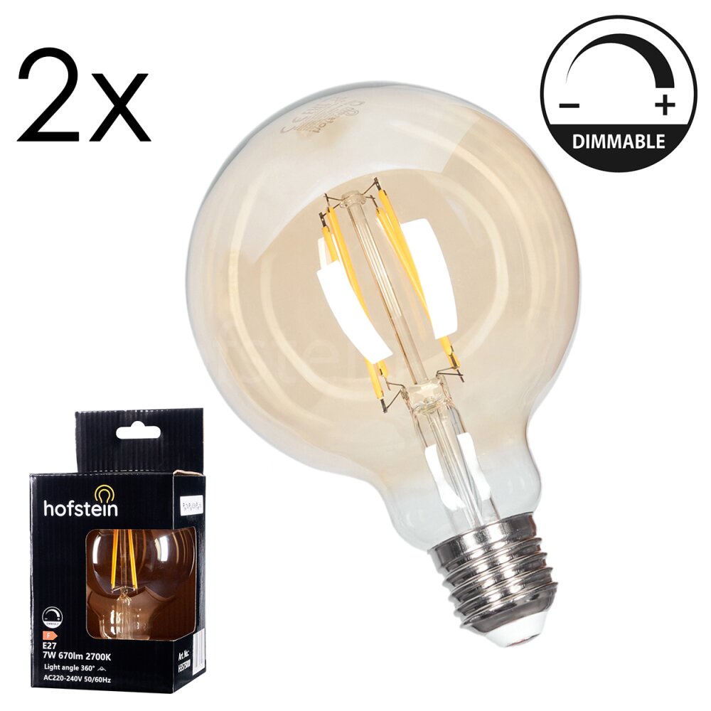 E27 LED 7 Watt blanc chaud dimmable 670 Lumen main product photo