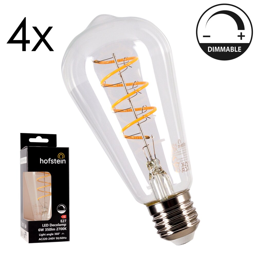 E27 LED 6 Watt blanc chaud dimmable 350 Lumen main product photo