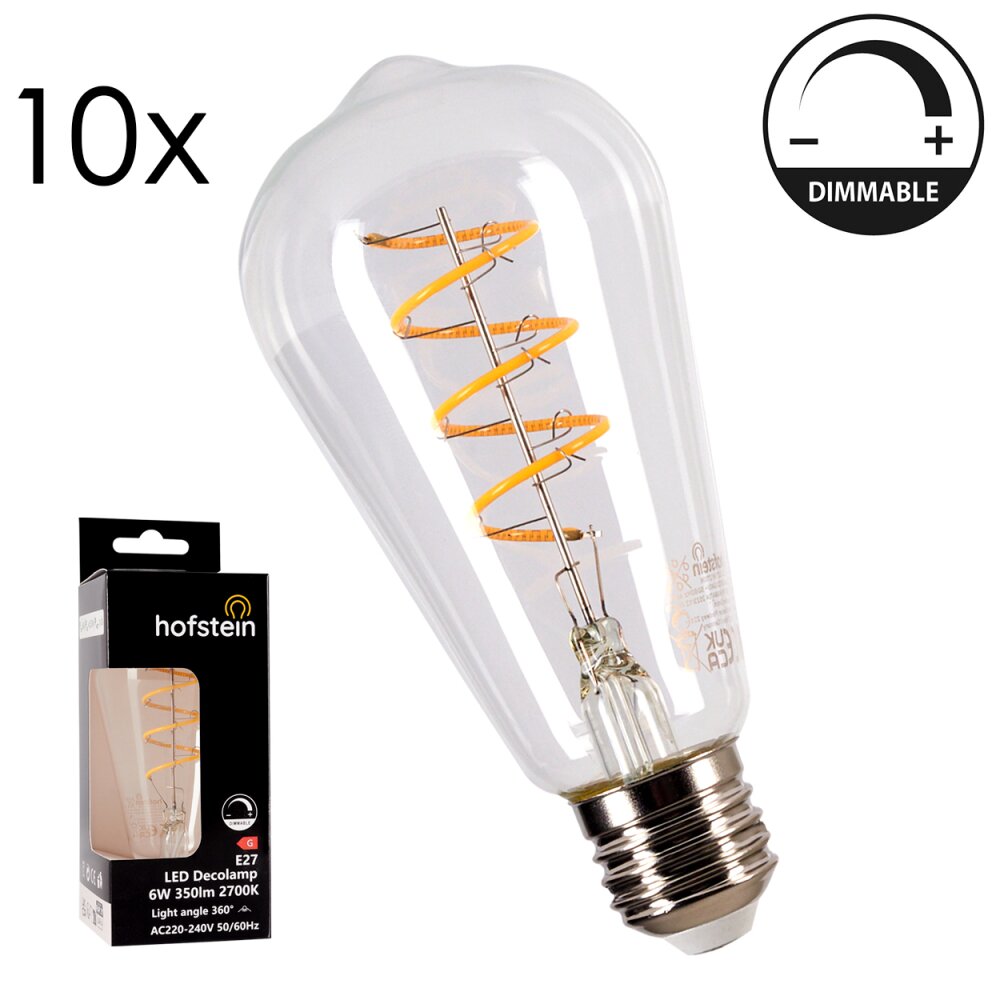 E27 LED 6 Watt blanc chaud dimmable 350 Lumen main product photo