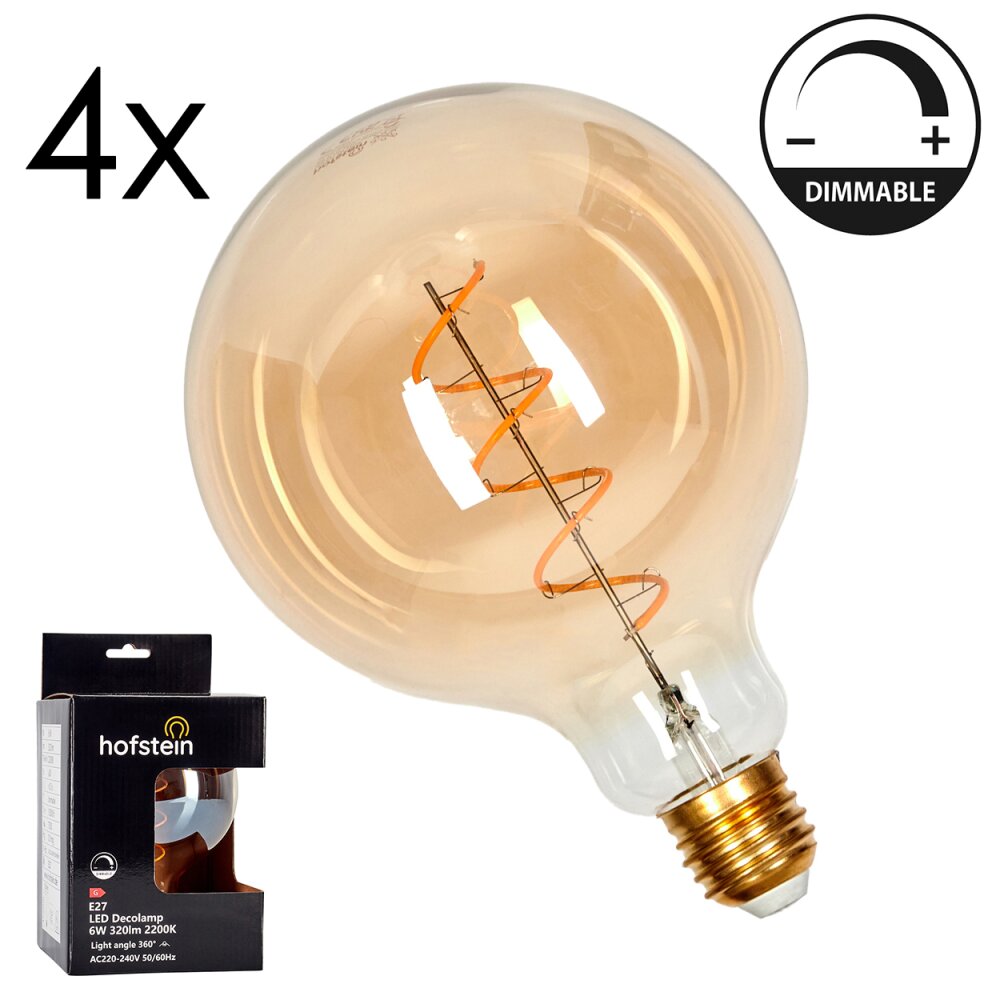 E27 LED 6 Watt blanc chaud dimmable 320 Lumen main product photo