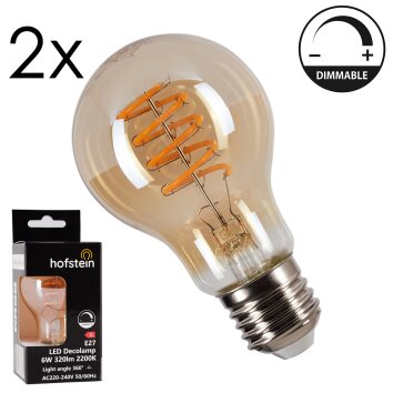 E27 LED 6 Watt blanc chaud 320 Lumen