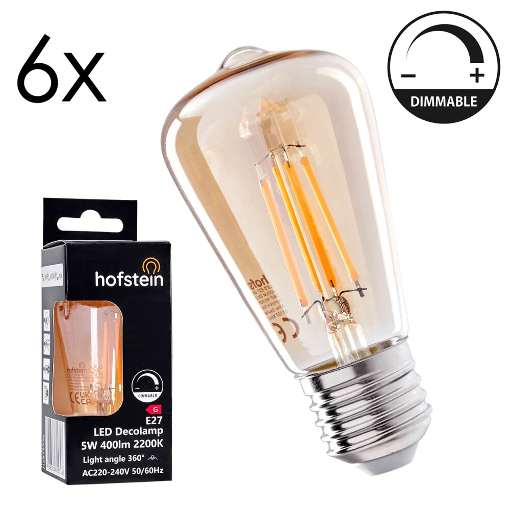 E27 LED 5 Watt blanc chaud dimmable 400 Lumen main product photo