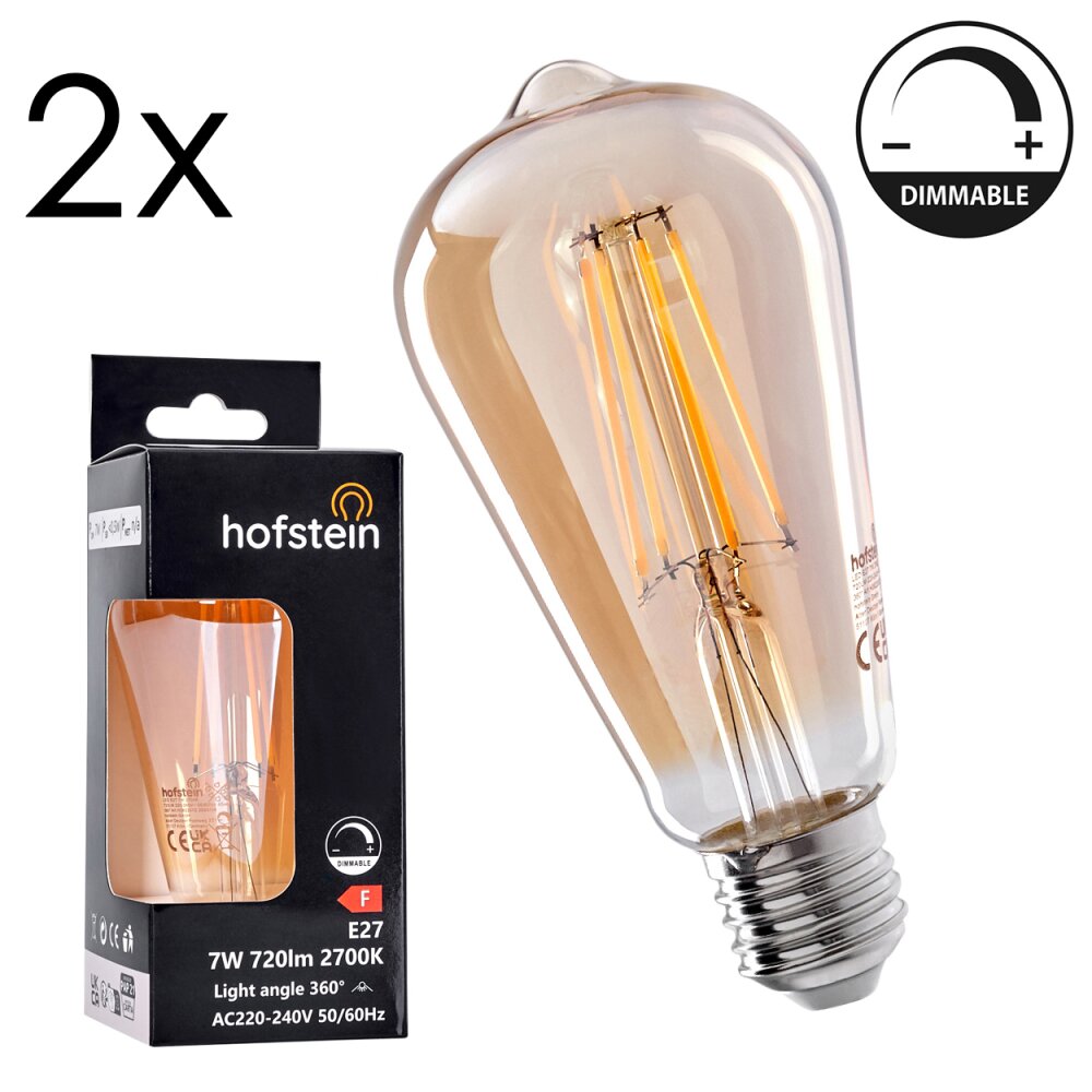 E27 LED 7 Watt blanc chaud dimmable 720 Lumen main product photo