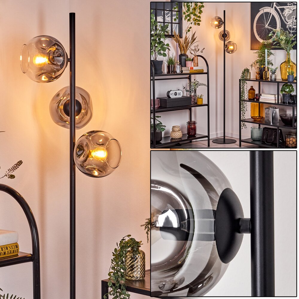 Ripoll Lampadaire Clair, Fumé, 3 lumières main product photo