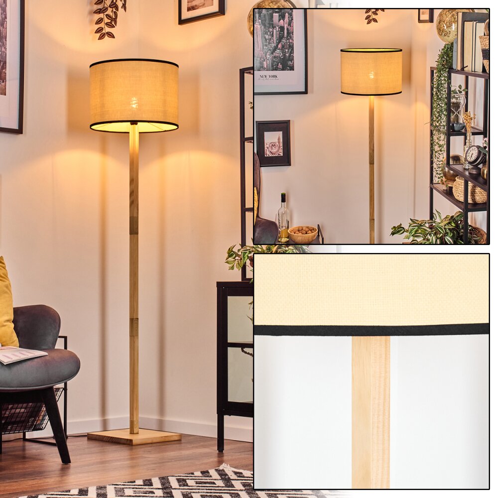 Chellas Lampadaire Écru, 1 lumière main product photo