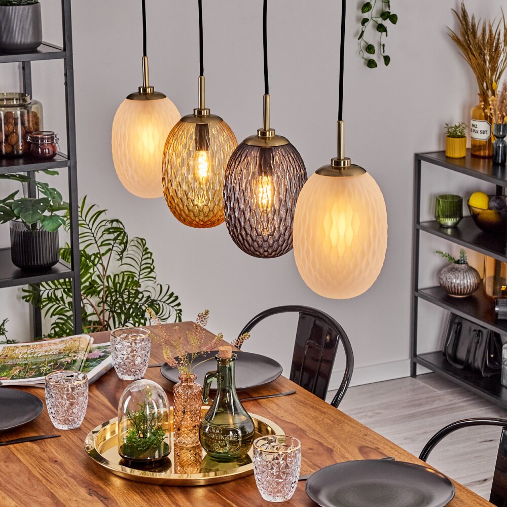 Nyberget Suspension, Boule lumineuse, Suspension Laiton, 4 lumières main product photo