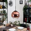 Gastor Suspension, Boule lumineuse, Suspension 30 cm Clair, Cuivré, 1 lumière
