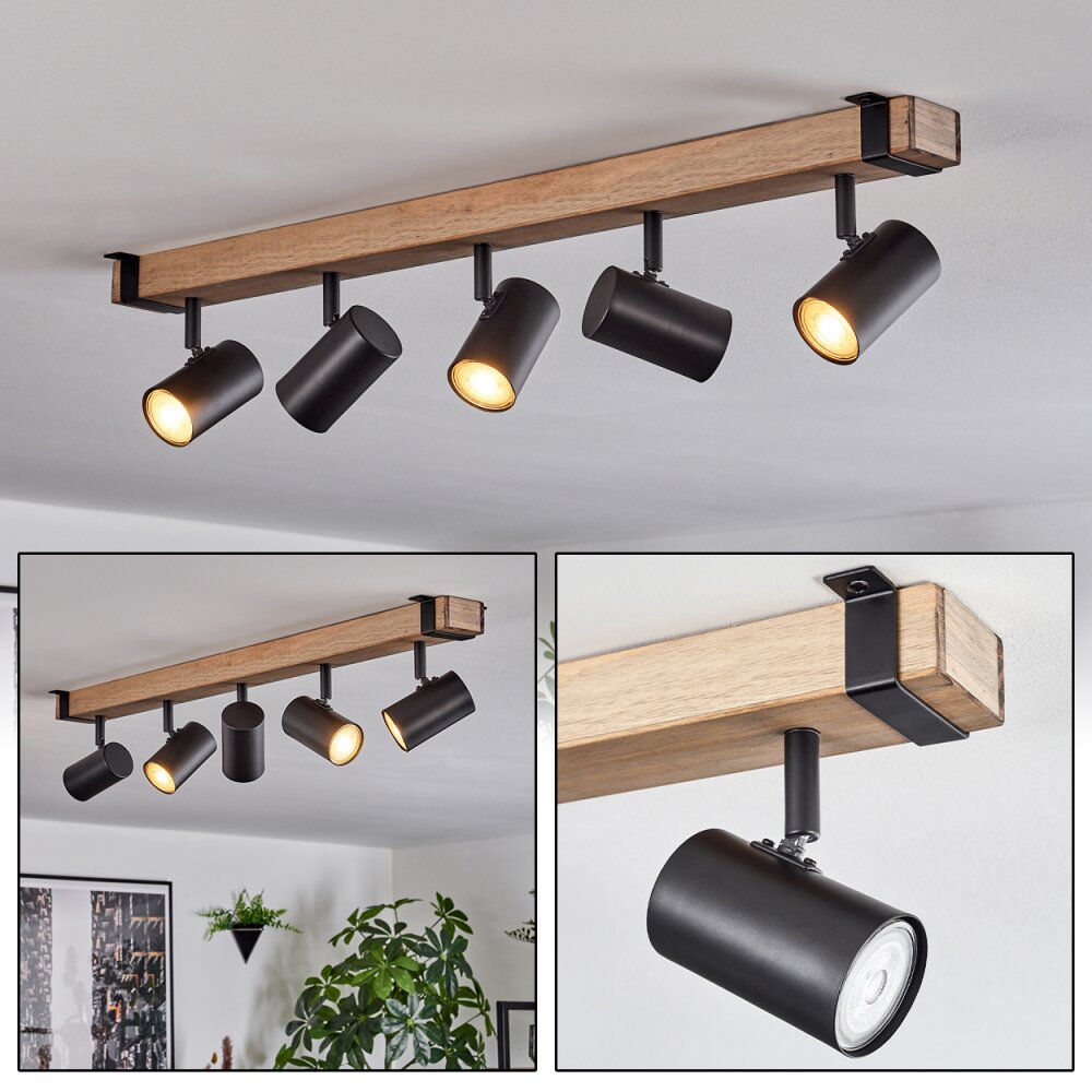 Storuma Plafonnier, Spot de plafond Écru, Noir, 5 lumières main product photo