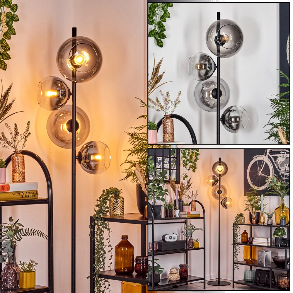 Dagan Lampadaire Clair, Fumé, 4 lumières main product photo