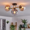 Gastor Plafonnier, Boule lumineuse 42 cm Or, Noir, 3 lumières